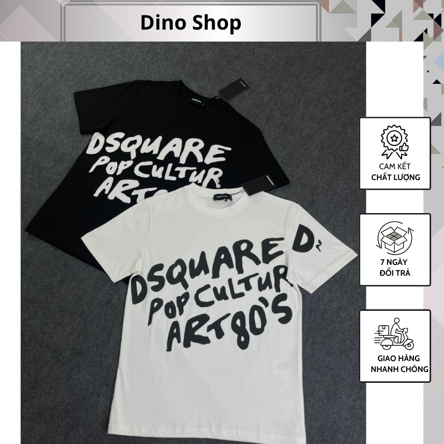 Áo Phông Nam DSQ Chữ Chéo Mẫu Mới - Áo Thun Nam DSQ Chất Cotton Hàng Cao Cấp