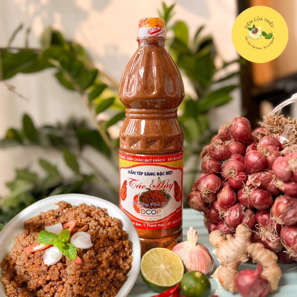 Mắm Tép Ba Làng OCOP 1kg - Đặc Sản Xứ Thanh Chuẩn Vị Truyền Thống, Mắm Tép Ba Làng Tác Huy Đặc Biệt