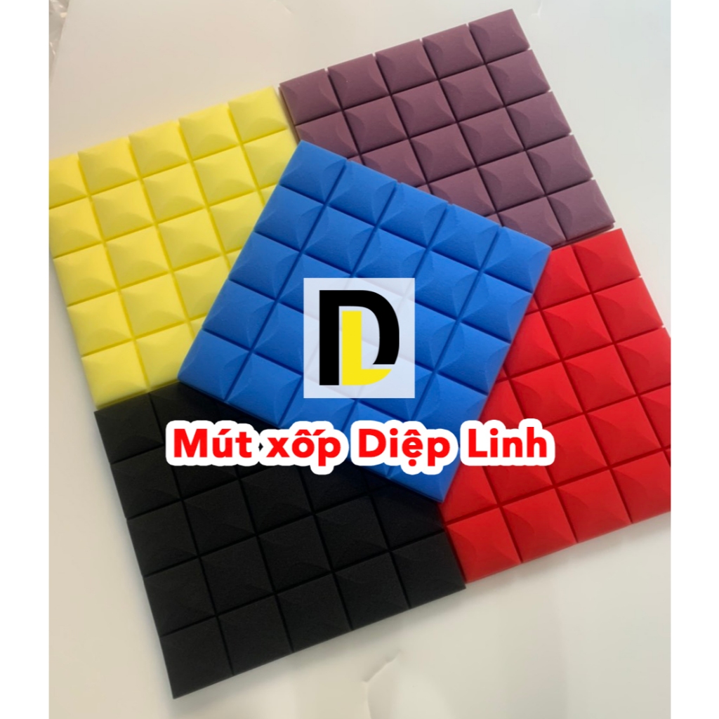 Mút NẤM CHỐNG CHÁY tiêu âm, cách âm - dùng cho phòng thu, livestream, karaoke...