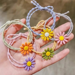 [1Chiếc] Dây Buộc Tóc, Cột Tóc Hình Hoa Cúc Cực Xinh Đẹp [Hot]