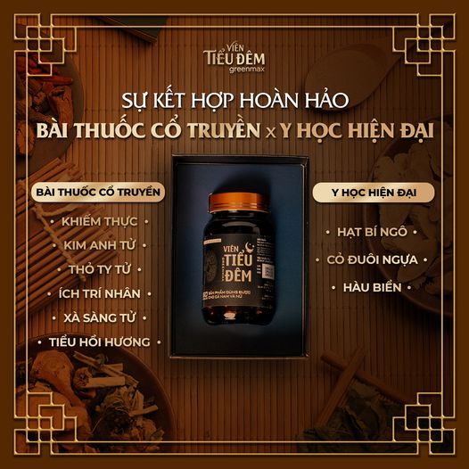 Viên tiểu đêm - Bổ thận dương, ấm bàng quang, hỗ trợ giảm viêm tiết niệu, giảm tiểu són, tiểu rắt, tiểu gấp