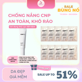 5 Gói Sample Kem chống nắng vật lý chống nước CNP thấm nhanh mỏng nhẹ tự nhiên-CNP RX Skin Screen Sunblock 1m