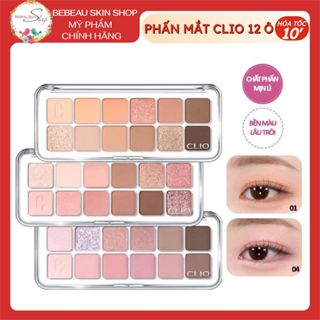Phấn Mắt 12 ô CLIO AIR PRO EYE Palette Đủ Màu 01, 02, 03, 04, 05. 09, Glitter Shower