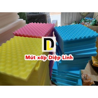 Mút trứng tiêu âm 40x40(cm) - dày 5cm cho phòng thu - mút mịn, cứng, bền