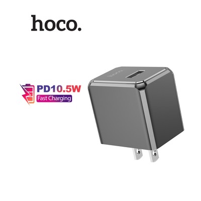 Cù sạc Hoco CS11 PD10.5W 1 cổng USB tương thích nhiều thiết bị, chân dẹt