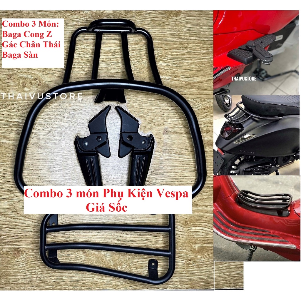 Combo Phụ Kiện Cho Vespa Seri 2 Dễ Lắp Đặt