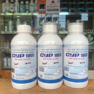 Combo 2 chai thuốc diệt muỗi, kiến, gián Cyp 10EC (chai 1lít)