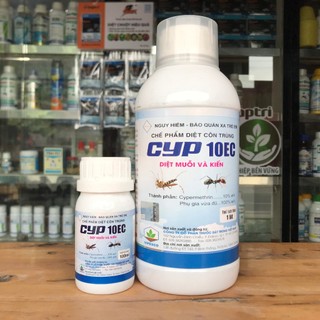 Combo 2 chai thuốc diệt muỗi, kiến, gián Cyp 10EC (chai 1lít)