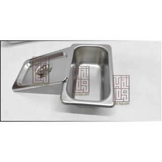 Khay inox GN 1/9 đựng topping