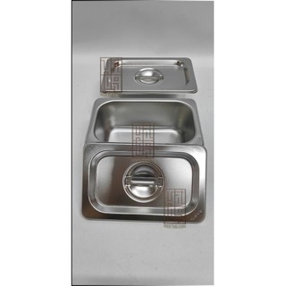 Khay inox GN 1/9 đựng topping
