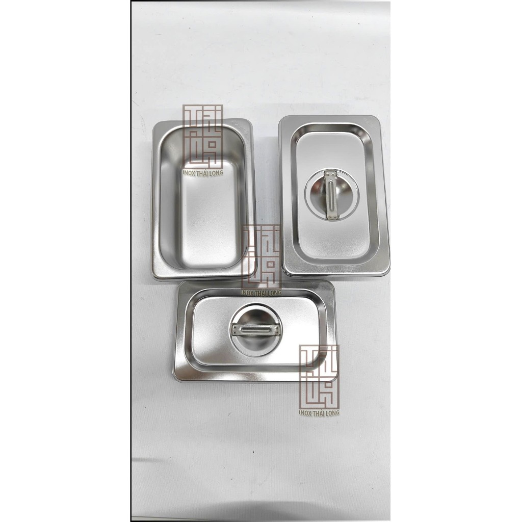 Khay inox GN 1/9 đựng topping