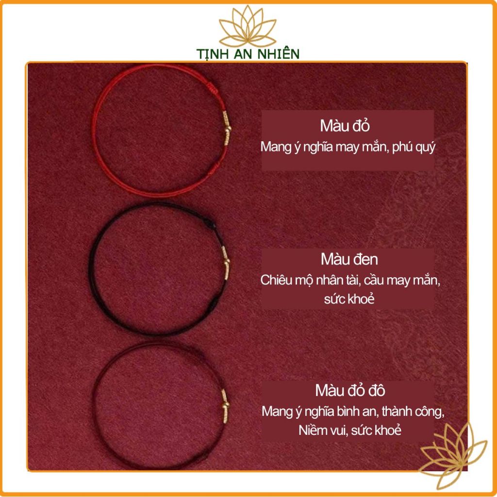 Vòng tay dây đỏ may mắn, bình an cho nam và nữ, vòng tay phong thuỷ cầu bình an, thành công, may mắn