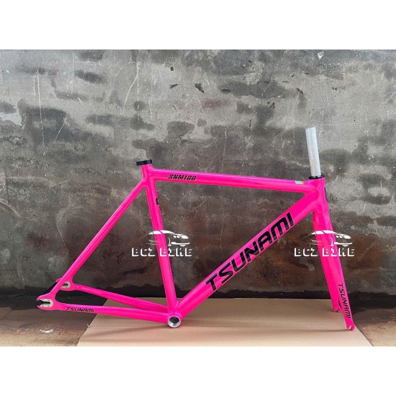 fixed gear khung Tsunami snm100 ( tặng chén cổ+ khoá yên) hàng chính hãng : real
