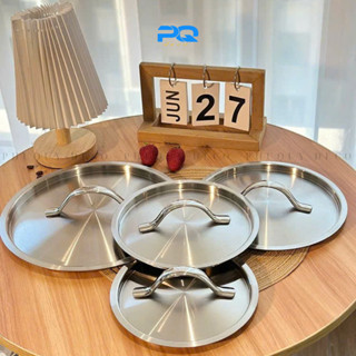 Nắp nồi inox 304 vung cho nồi chảo đúc liền nguyên khối size 16/20/24/28cm
