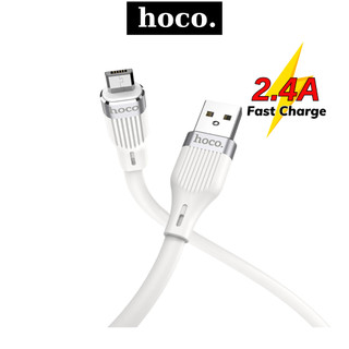 Dây sạc nhanh Hoco Micro cáp silicone hỗ trợ truyền tải dữ liệu dành cho Android samsung oppo