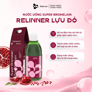 Nước uống trắng da, Detox thải độc Relinner Lựu đỏ hỗ trợ giảm mụn, cải thiện tiêu hóa, điều hòa nội tiết tố nữ