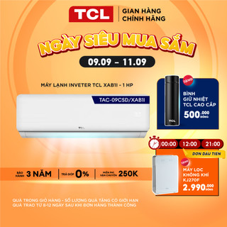 Máy lạnh TCL Inverter 1 HP TAC-09CSD/XAB1I  -  Máy lạnh 1 ngựa - Điều hòa Inverter