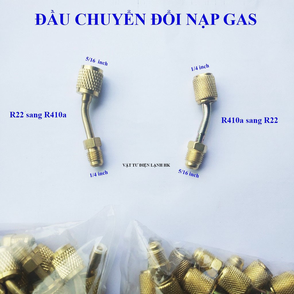Đầu chuyển đổi dây nạp gas R22 Sang R410 - R410 sang R22