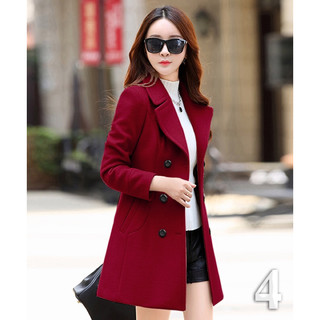 [Yumi Shop ] Áo Khoác Dạ Nữ Cổ Vest Cao Cấp