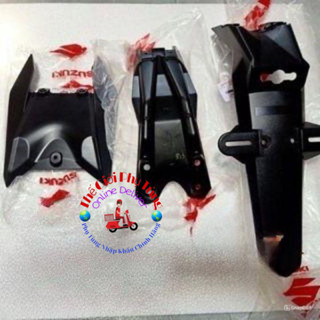 Bộ dè sau Raider fi/Satria fi (3 món) Zin Suzuki Indonesia - 63112-12K00-291/ 63411-12K00-000/ 63113-12K00-291