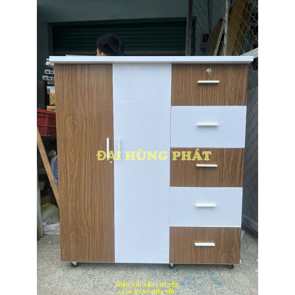 Tủ trẻ em 2 cánh 5 ngăn