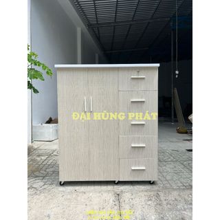 Tủ trẻ em 2 cánh 5 ngăn