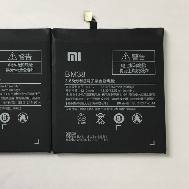 Pin xiaomi Mi4S / Bm38 dung lượng pin 3260 mAh