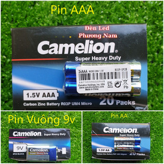 [CAMELION] Pin AA, AAA, Vuông 9V Thông Dụng (Hộp)