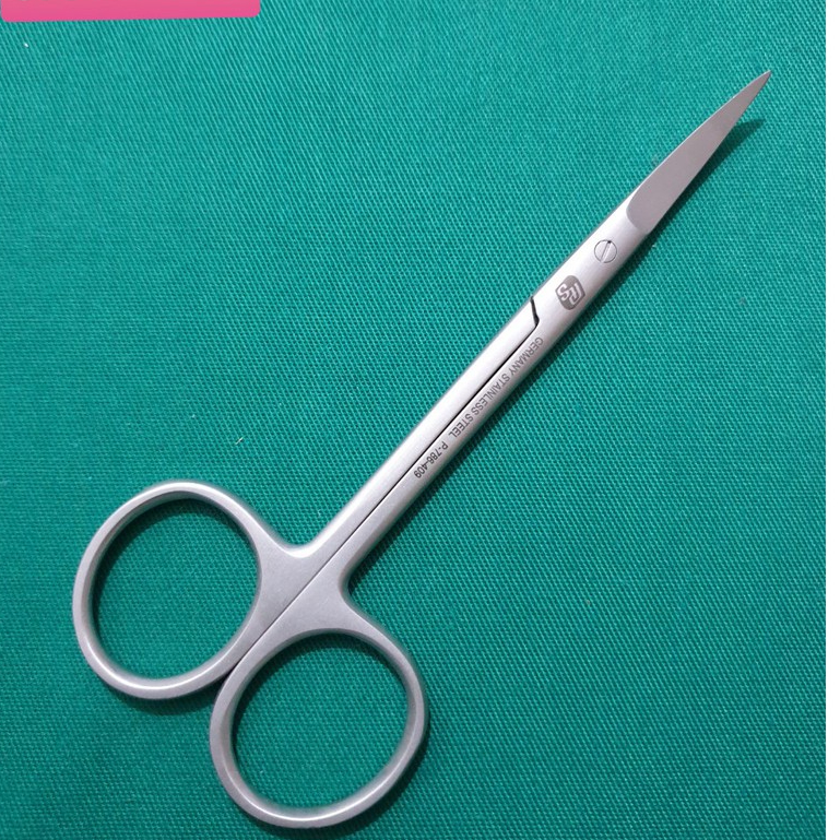KÉO PHẪU THUẬT CONG 12CM thép trắng