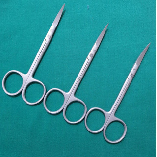 KÉO PHẪU THUẬT CONG 12CM thép trắng