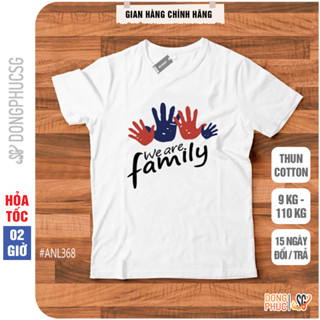 Áo thun đồng phục gia đình hội nhóm thun cotton mềm mịn dày dặn màu trắng ANL368 | DONGPHUCSG