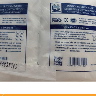 Bông y tế gói 10g An Lành