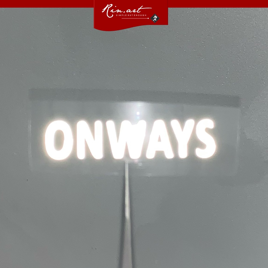 Rinart.vn | Decal ủi tổng hợp Logo ONWAYS phản quang bạc siêu ngầu | Logo Sticker Patch in áo ủi trự