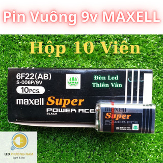 [ Maxell Hộp ] Pin vuông 9V - AA - AAA Super Power