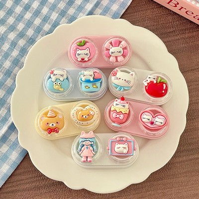 Khay đơn LUNA EYES hình thú dễ thương kèm dụng cụ đeo
