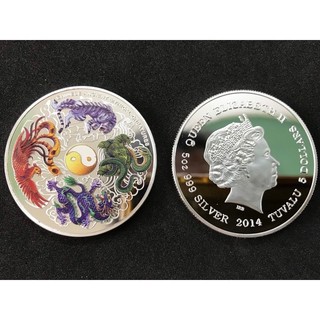 ĐỒNG XU TỨ LINH LONG LÂN QUY PHỤNG