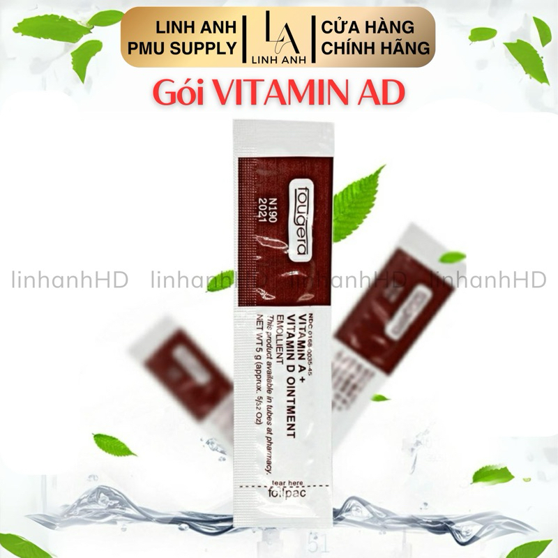 Gói Dưỡng Vitamin Ad Dưỡng Ẩm Tái Tạo Da Sau Phun Xăm
