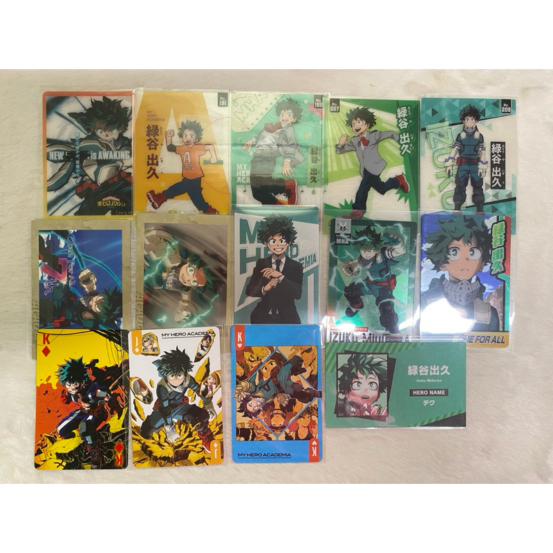[đọc kĩ mô tả] card tổng hợp my hero academia midoriya izuku/ deku chính hãng