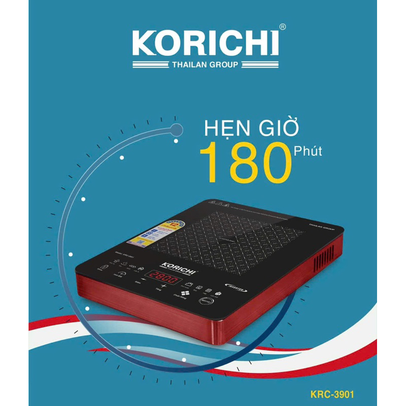 Bếp từ đơn korichi krc-3901 công suất 2800w tiết kiệm điện và thời gian cho bạn-bảo hành 12 tháng to