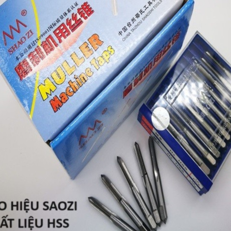 Taro Máy M2-M16  bước ren tiêu chuẩn, hàng hiệu SAOZI chuyên taro thép