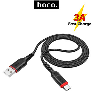 Dây sạc nhanh type C Hoco cáp bọc dù chống gãy gập siêu bền cho dòng android samsung xiaomi oppo