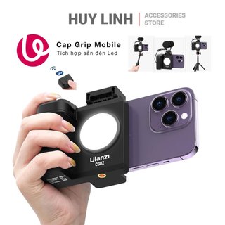  Tay cầm chụp hình cho điện thoại Ulanzi CG02 CapGrip III - Tích hợp đèn Led tiện lợi 
