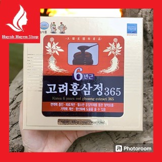  Cao hồng sâm 365 6 năm tuổi Hàn Quốc hộp 2 lọ siêu bổ (240g*2)