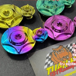  ốc titan gr5 mâm lửa honda yamaha suzuki  titanium grade 5 duo cap  