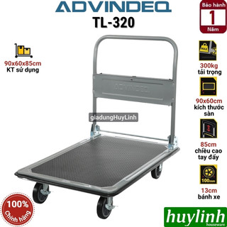 Xe đẩy hàng sàn thép advindeq tl-320 - tải trọng 320kg