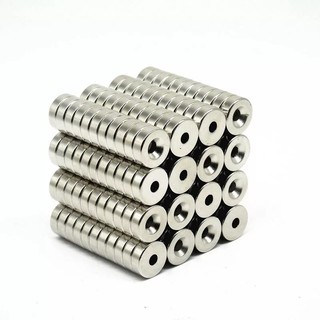Nam châm viên 15x4MM lỗ vát, sét 3 viên