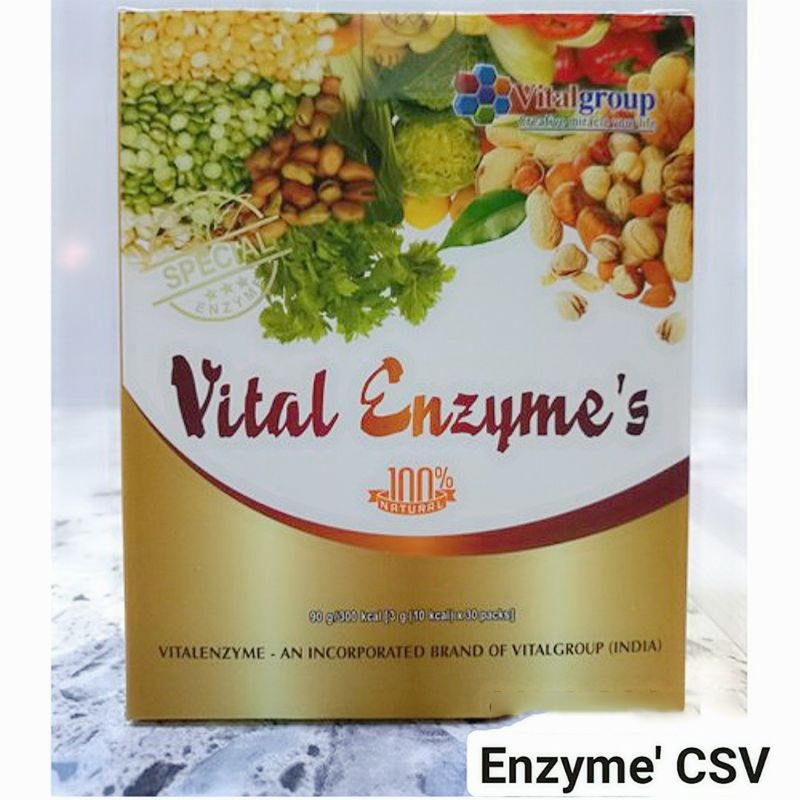 Vital Enzyme chính hãng cho ba mẹ Cửa Sổ Vàng gom chung- Hàng Công ty (30 gói/hộp)