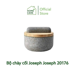 Bộ chày cối Joseph Joseph 20176 Dash Pestle & Mortar with Bamboo Lid - Granite (kèm nắp tre)