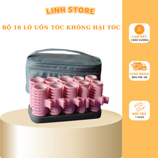Bộ lô uốn tóc điện 10 ống không làm hại tóc