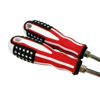 Tô vít (tua vít) 2 đầu hoa văn lá cờ nước mỹ (dài 21cm)